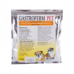 Gastroferm Pet kutya probiotikum vitamin por 100 g