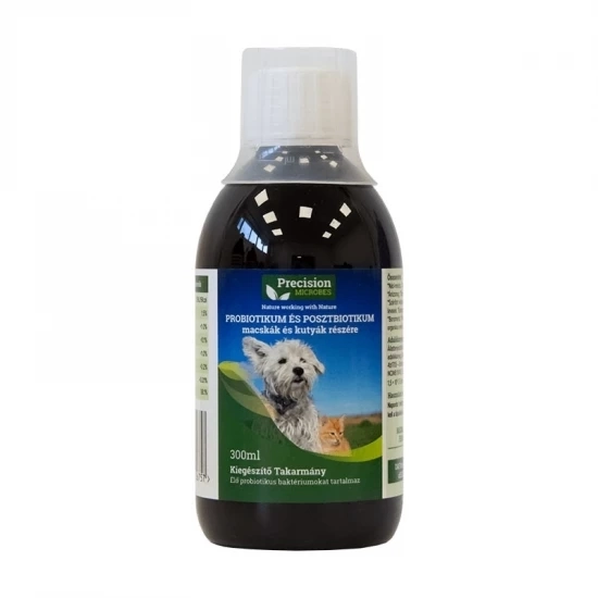 Precision Microbes pro- és posztbiotikum kutyáknak és macskáknak 300 ml
